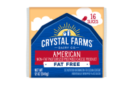 Crystal Farms American Fat Free Cheese 340g