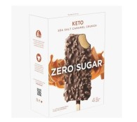 KETO ICE CREAM BAR - SEA SALT CARAMEL 4 * 81 ML PACK