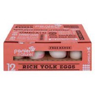 Panier Free Range Eggs Rich Yolks 12PCS