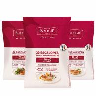 ROUGIE FROZEN SLICES OF RAW DUCK FOIE GRAS 20 Escalopes 40/60G approax 0.850g - 0.950g