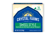 Crystal Farms Swiss Style Cheese 340g