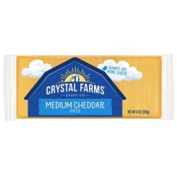 Crystal Farms Medium Cheddar Chunk 226g