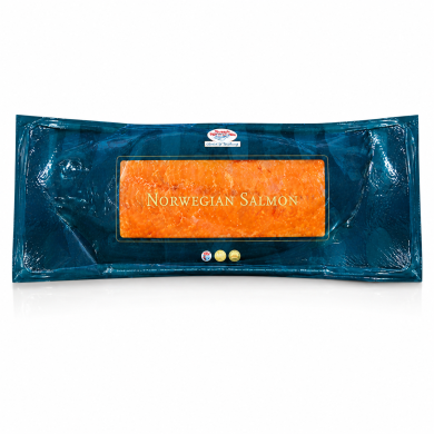 Norsk Sjomat - Pre-cut Frozen Smoked Salmon C/Superior 1 Kg