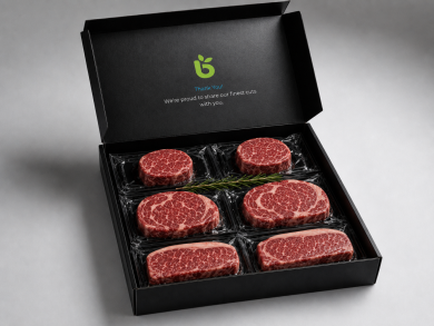 WAGYU MIX BOX CHILLED GRADE  6-7  ( 6 Pcs Different cut )  KG 1.6